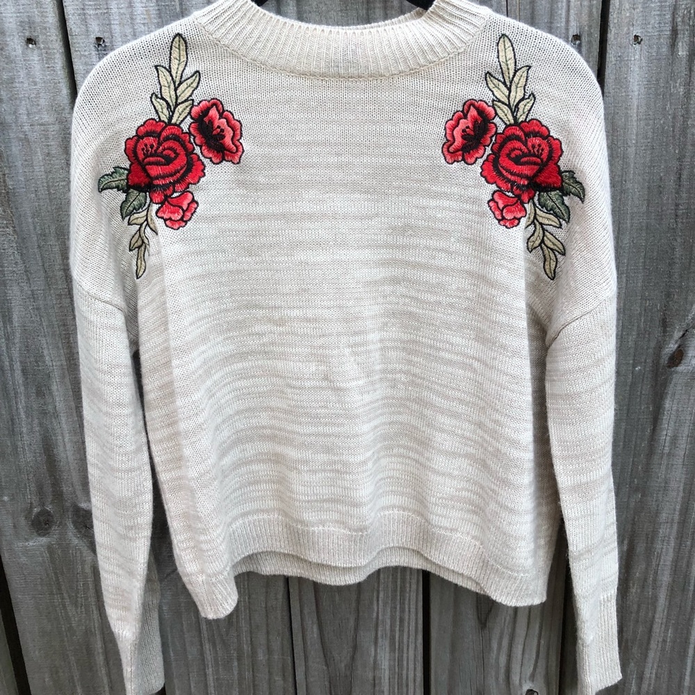 Embroidered sweater